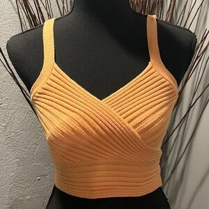 🌺PRINCESS POLLY ORANGE KNIT TANk SIZE MEDIUM🌺